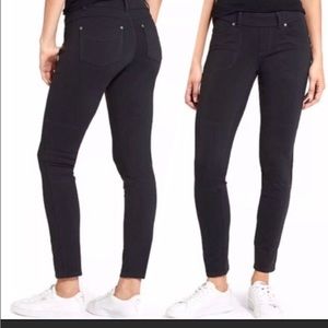 Athleta Bettona midrise pull on charcoal gray athletic jeggings womens size med